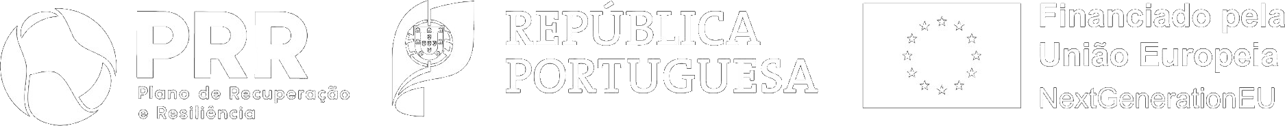 Emblema PRR — Plano de Recuperação e Resiliência, República Portuguesa, financiado pela União Europeia NextGenerationEU